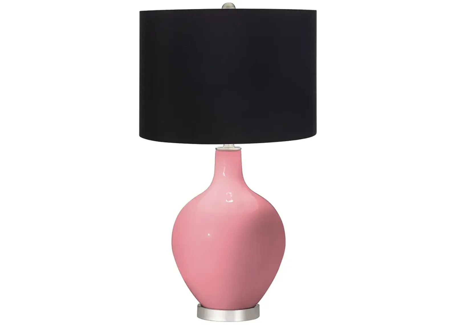 Haute Pink Ovo Table Lamp with Black Shade