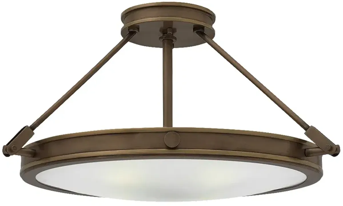 Foyer Collier-Medium Semi-Flush Mount-Light Oiled Bronze