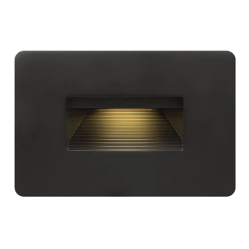 Landscape Luna Step Light 12V Horizontal 2700K-Satin Black-Led