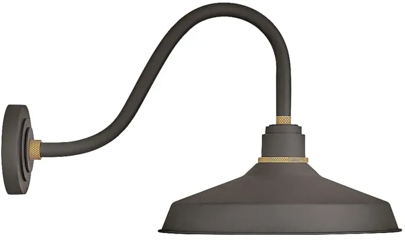 Foundry Classic 15 1/4" High Bronze Outdoor Barn Wall Light