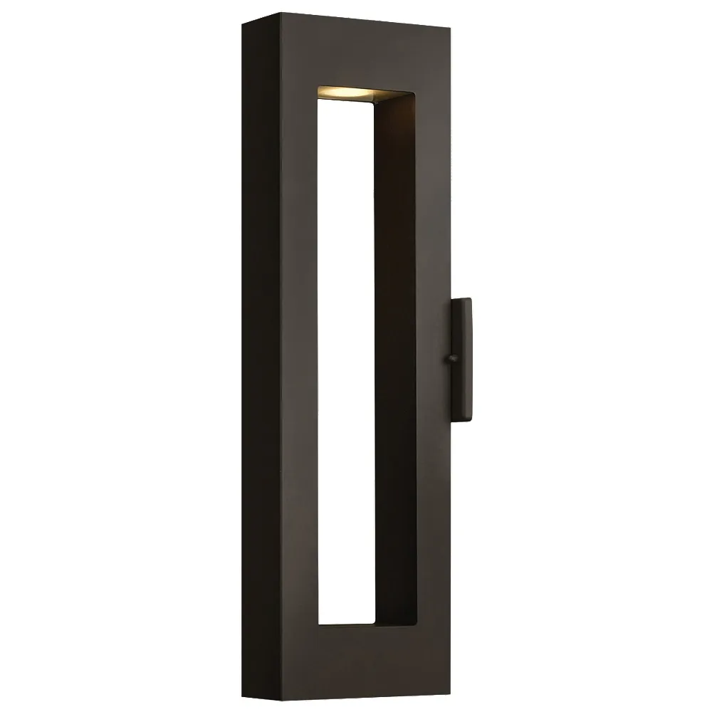 Atlantis 24"H Satin Black Socketed LED Outdoor Wall Light