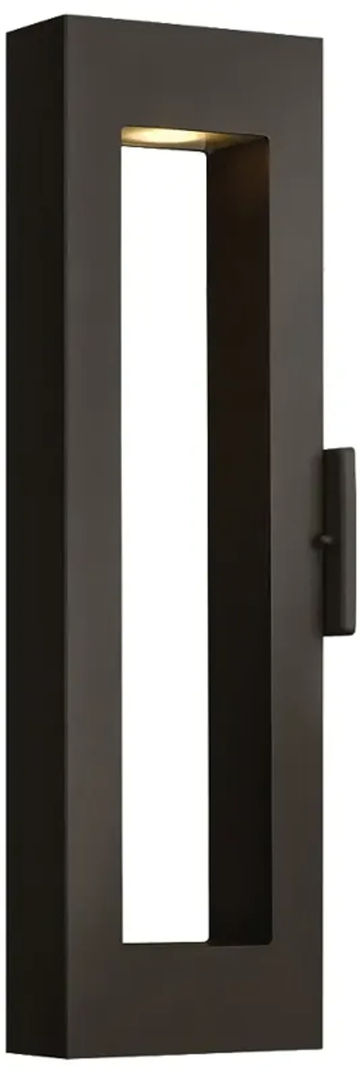 Atlantis 24"H Satin Black Socketed LED Outdoor Wall Light