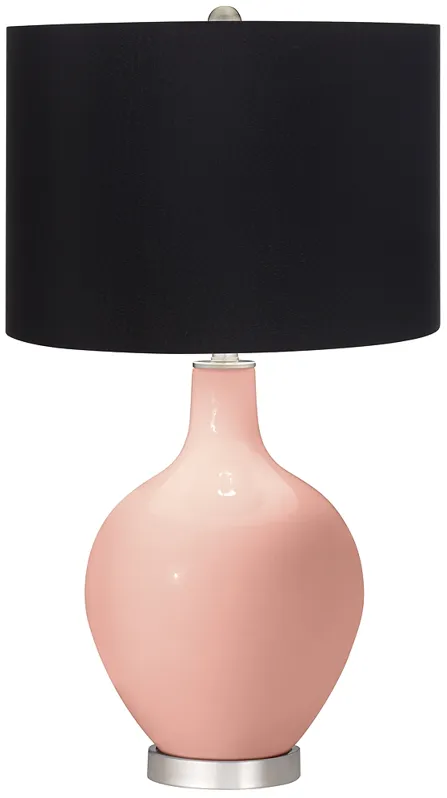Rustique Ovo Table Lamp with Black Shade