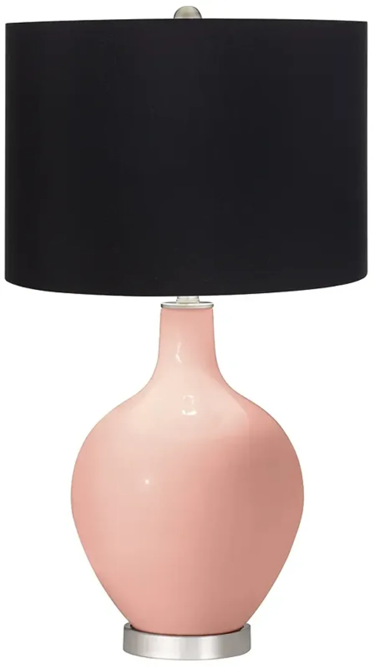 Color Plus Ovo 28 1/2" High Black Shade Rustique Table Lamp