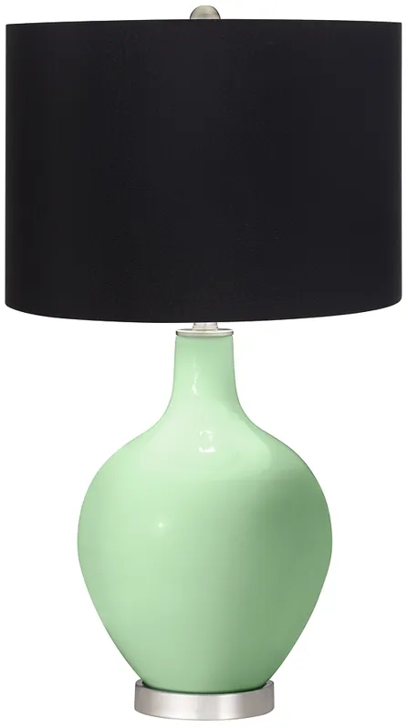 Flower Stem Ovo Table Lamp with Black Shade