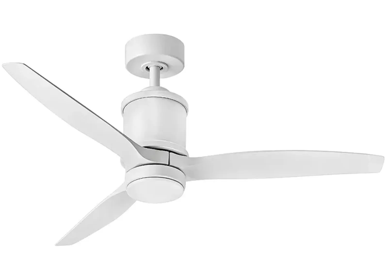 52" Hinkley Hover Matte White Wet-Rated LED Smart Ceiling Fan