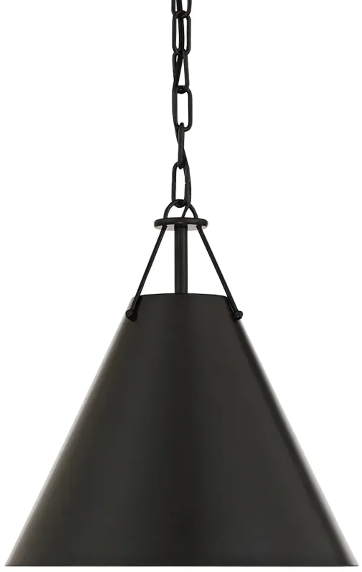 Xavier 1 Light Matte Black Pendant