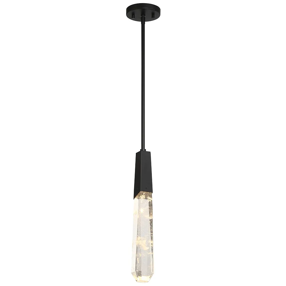 George Kovacs Drifting Droplets 1-Light LED Black Mini Pendant