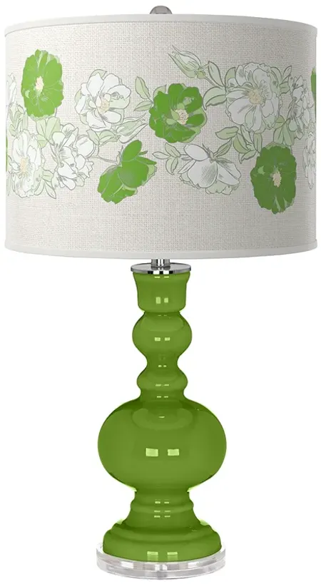 Gecko Rose Bouquet Apothecary Table Lamp