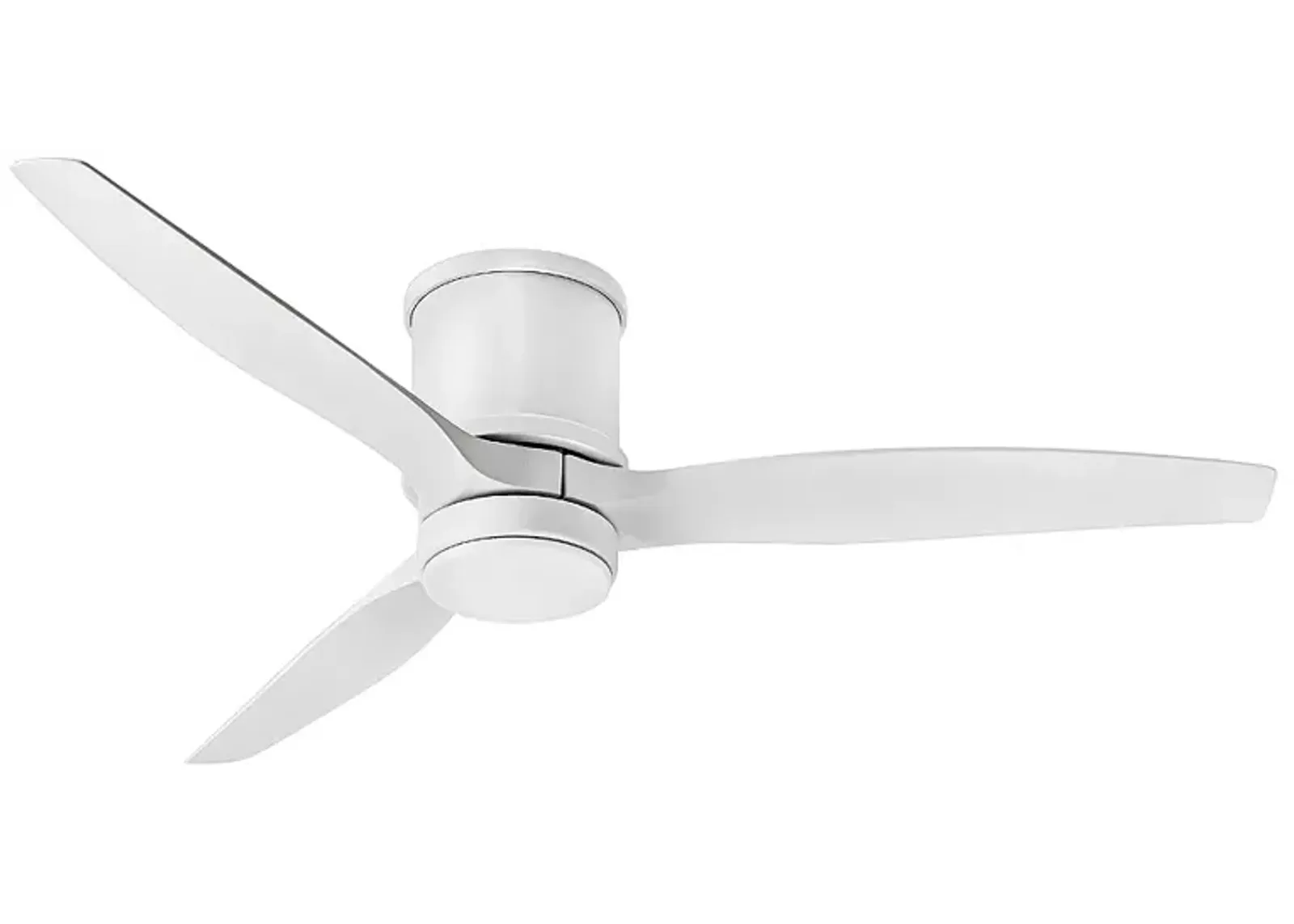 52" Hinkley Hover Matte White Wet LED Hugger Smart Ceiling Fan