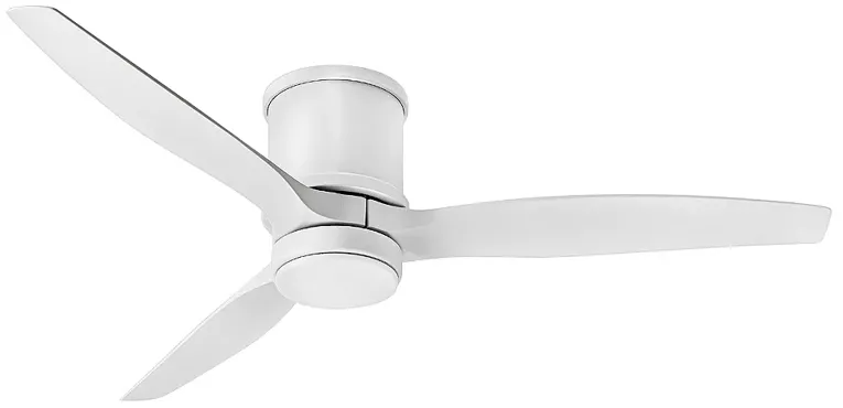 52" Hinkley Hover Matte White Wet LED Hugger Smart Ceiling Fan