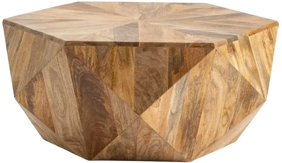 Crestview Collection Pleasant Hill Hexagon Cocktail Table