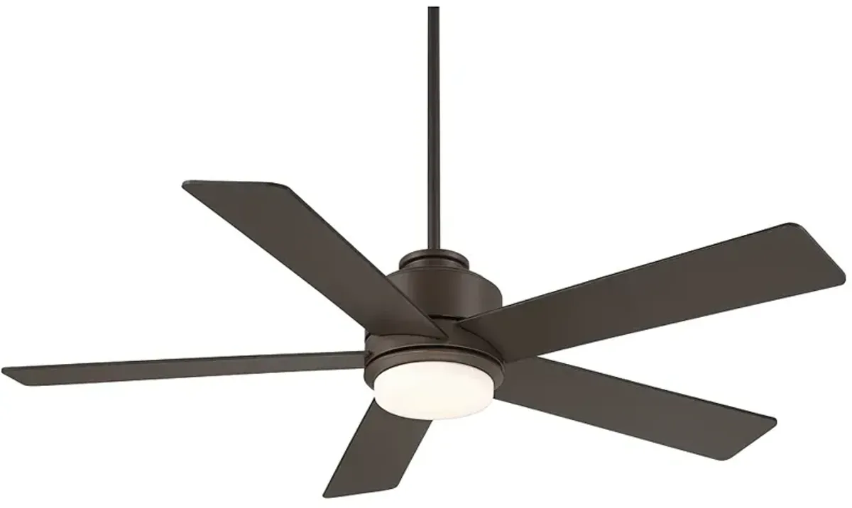 52" Casa Vieja Grand Palm Oil Rubbed Bronze LED Damp Rated Fan