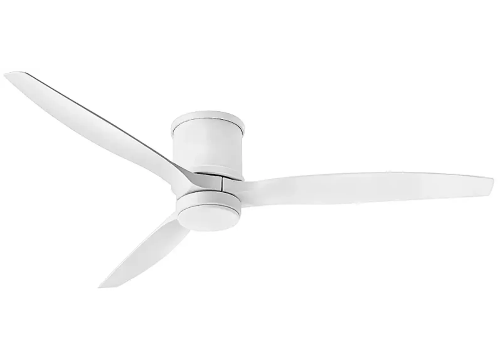 60" Hinkley Hover Matte White Wet-Rated LED Hugger Smart Ceiling Fan