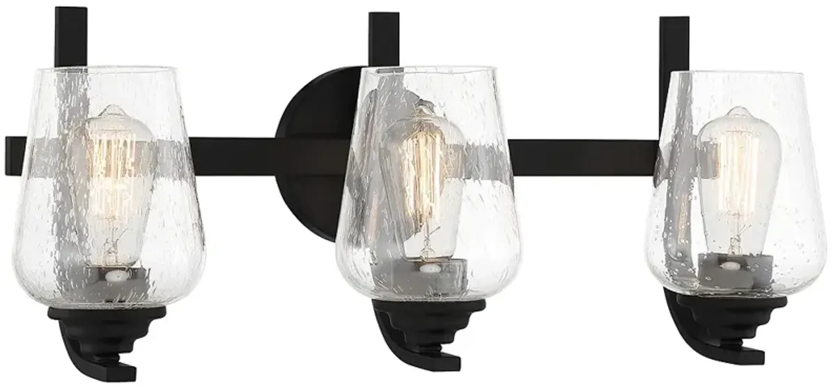 Shyloh 22 1/4" Wide Coal 3-Light Bath Light