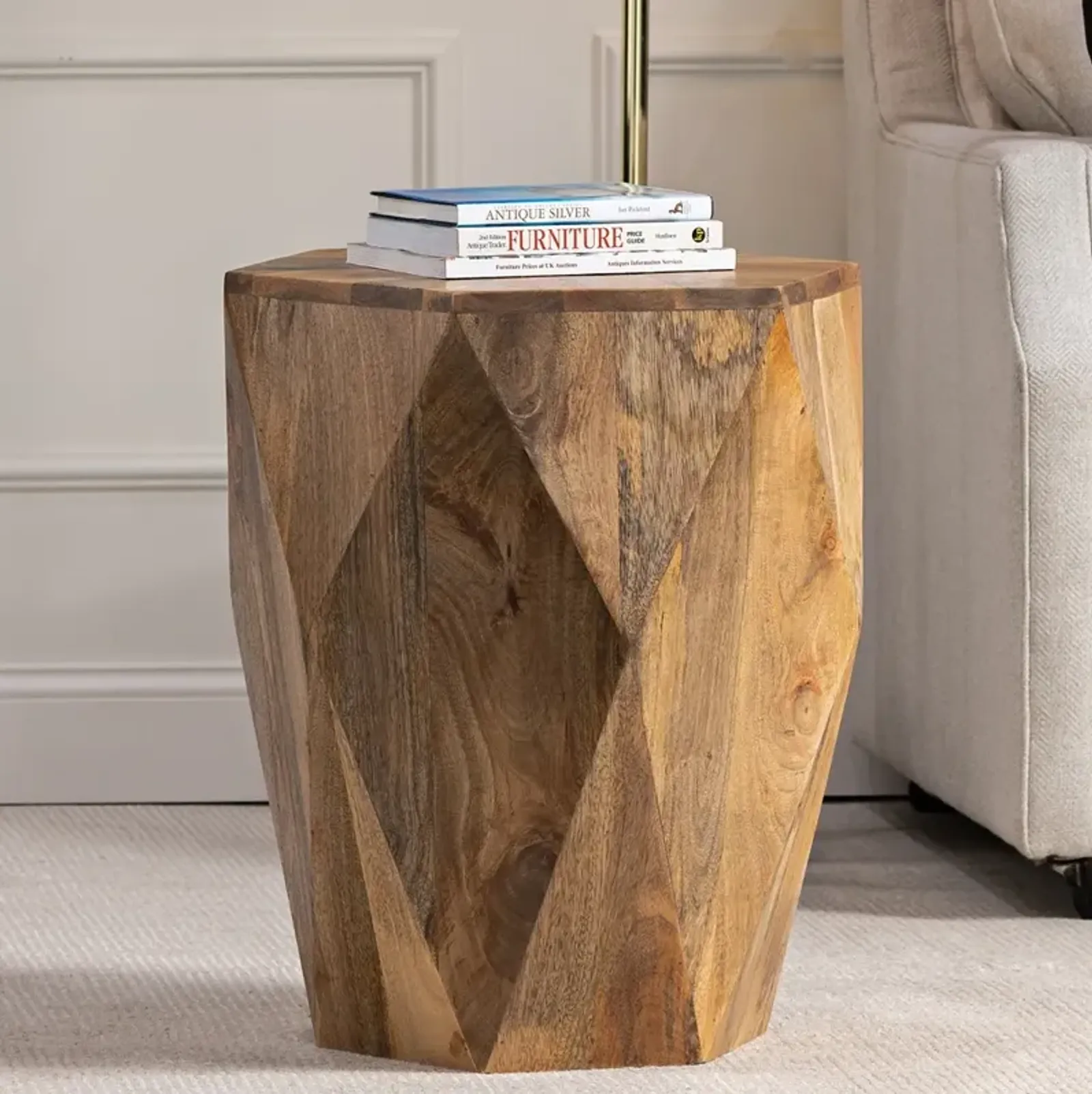 Crestview Collection Pleasant Hill Hexagon End Table