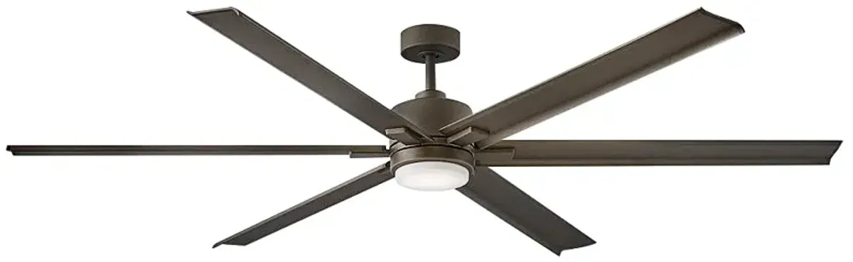 82" Hinkley Indy Maxx Matte Bronze Outdoor LED Smart Ceiling Fan