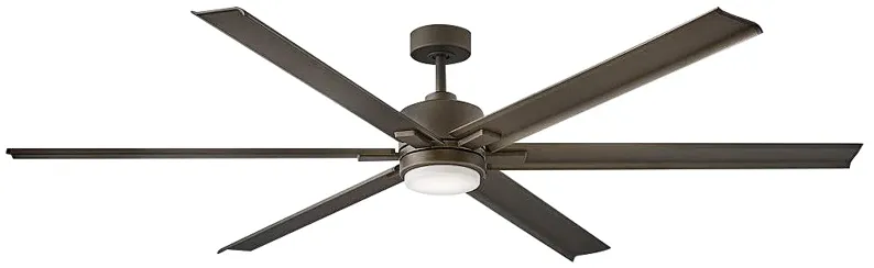 82" Hinkley Indy Maxx Matte Bronze Outdoor LED Smart Ceiling Fan