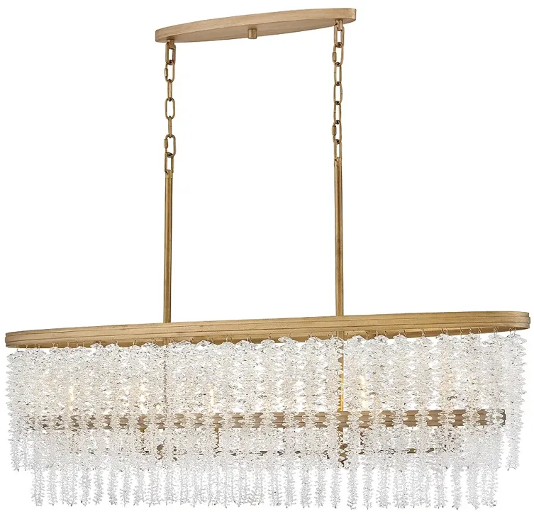 Fredrick Ramond Chandelier Rubina Medium Linear Burnished Gold