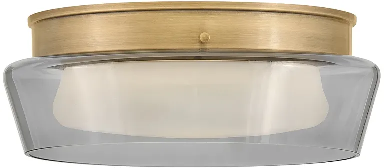 Fredrick Ramond Foyer Demi Medium Flush Mount Heritage Brass