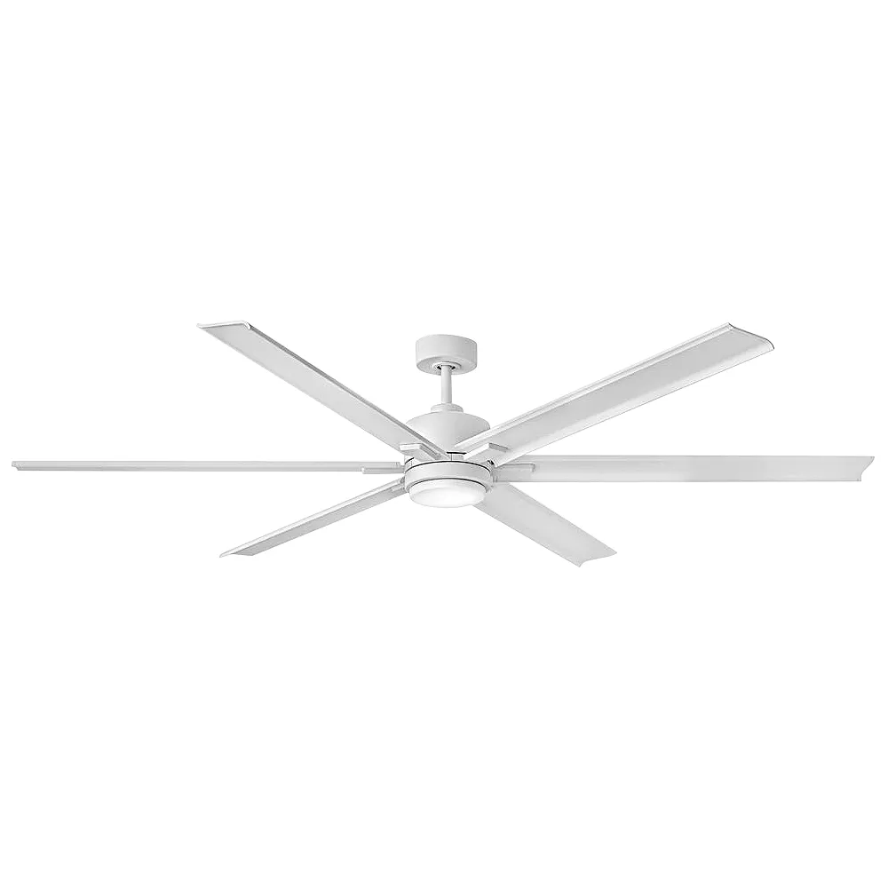 82" Hinkley Indy Maxx Matte White Smart LED Ceiling Fan with Remote