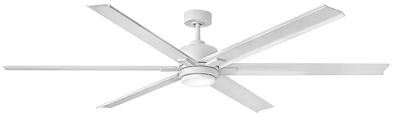 82" Hinkley Indy Maxx Matte White Smart LED Ceiling Fan with Remote