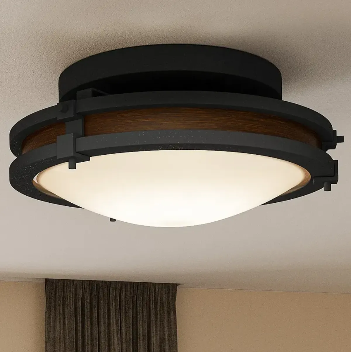 Quoizel Gainsborough 15" Wide Natural Iron Ceiling Light