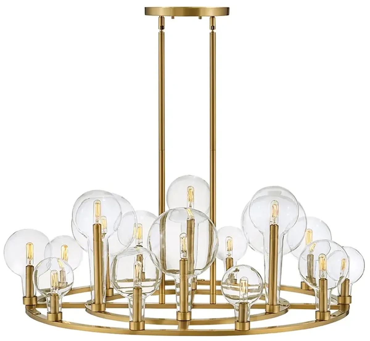 Alchemy 37 3/4" Wide Brass Chandelier by Hinkley Lighting