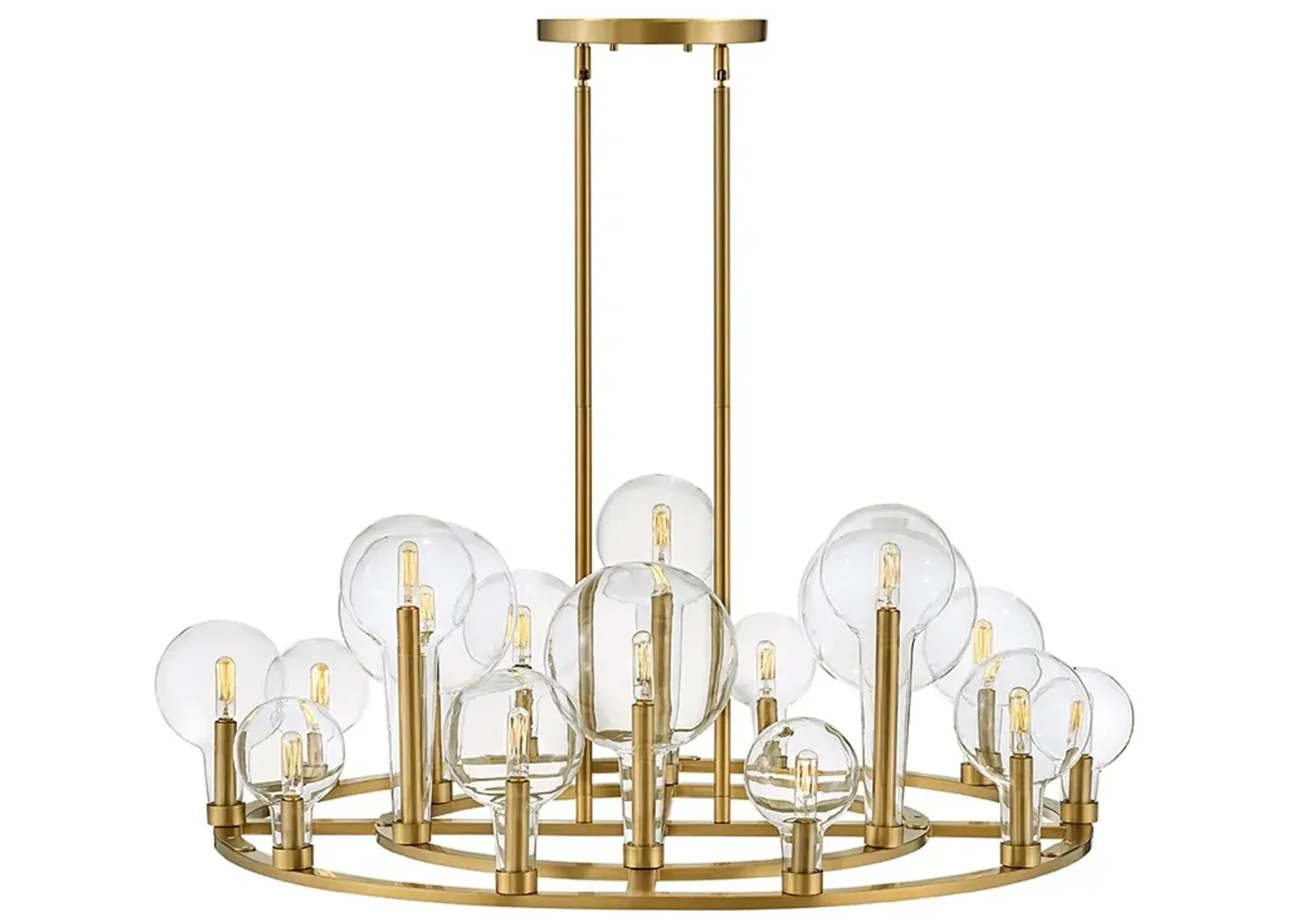 Alchemy 37 3/4" Wide Brass Chandelier by Hinkley Lighting