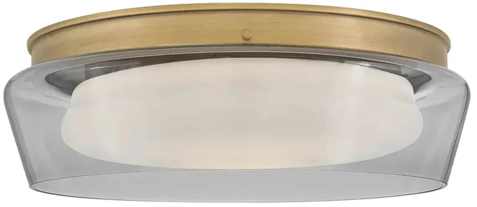 Fredrick Ramond Foyer Demi Medium Flush Mount Heritage Brass