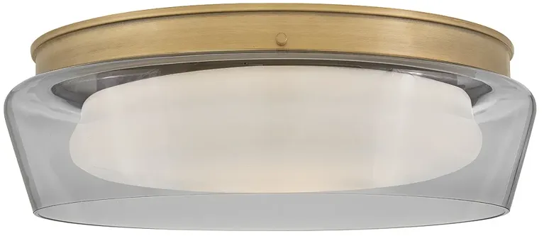 Fredrick Ramond Foyer Demi Medium Flush Mount Heritage Brass