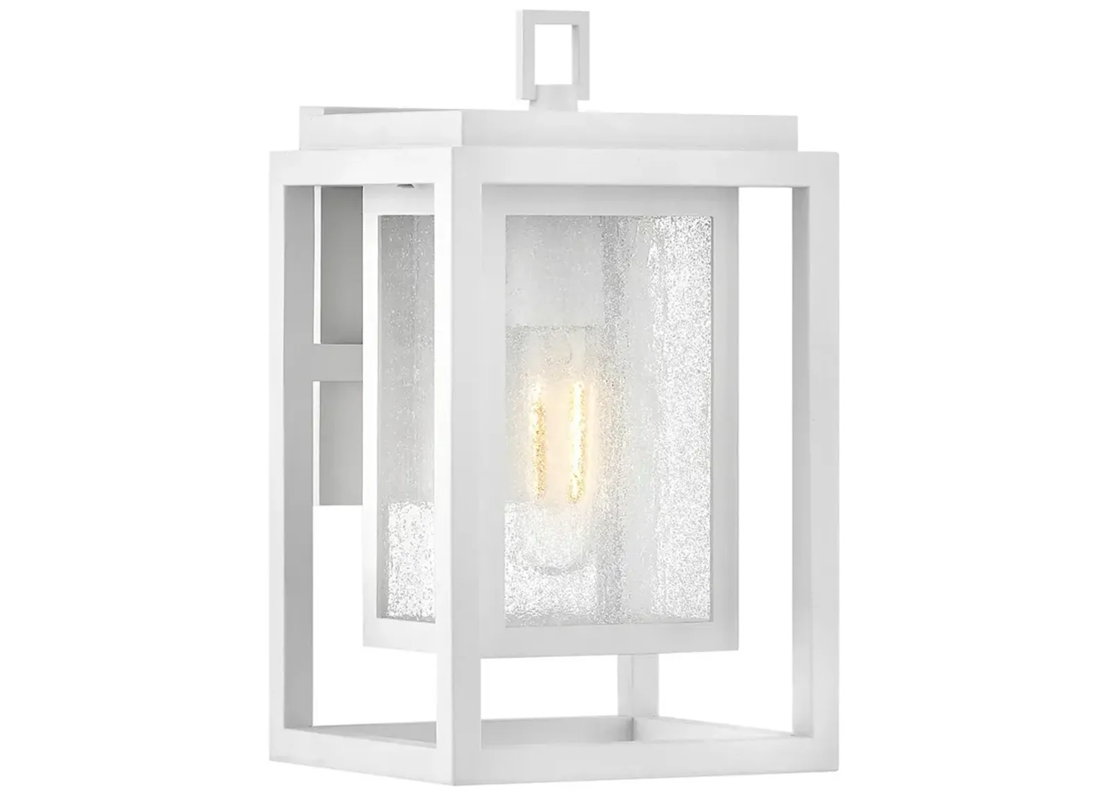 Hinkley Outdoor Republic Small Wall Mount Lantern Textured White