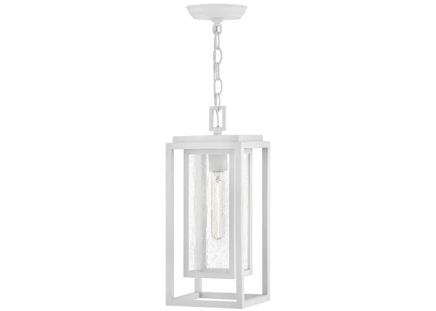 Hinkley Outdoor Republic Medium Hanging Lantern Textured White