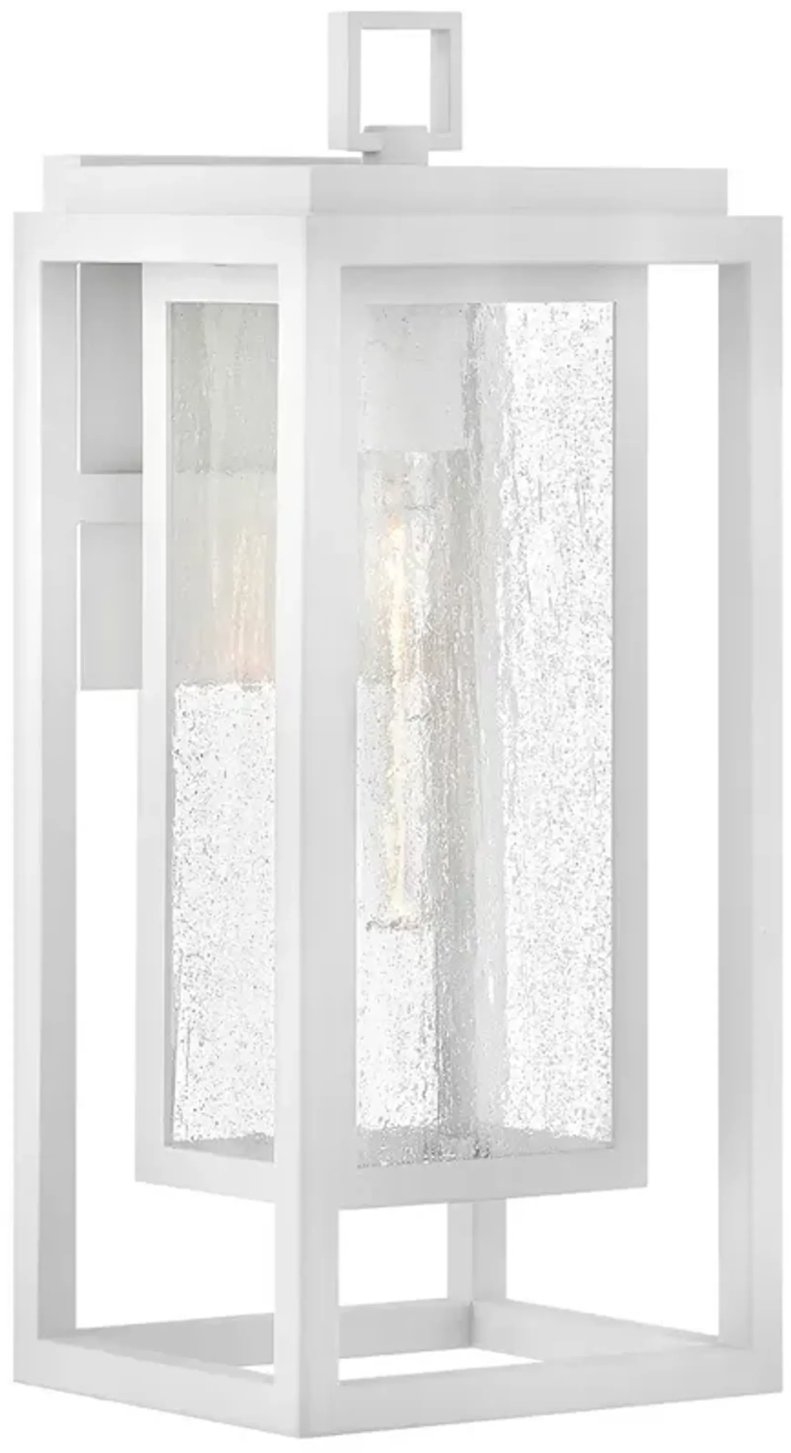 Hinkley Outdoor Republic Medium Wall Mount Lantern Textured White