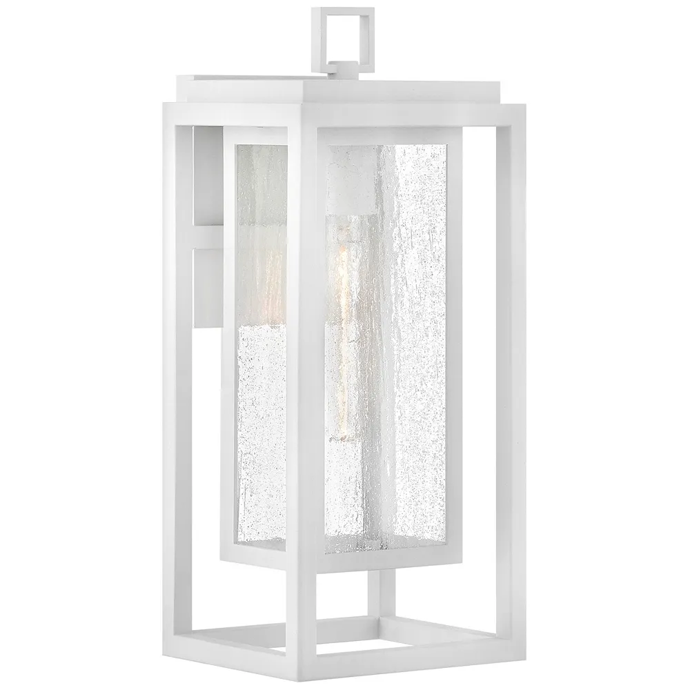 Hinkley Outdoor Republic Medium Wall Mount Lantern Textured White