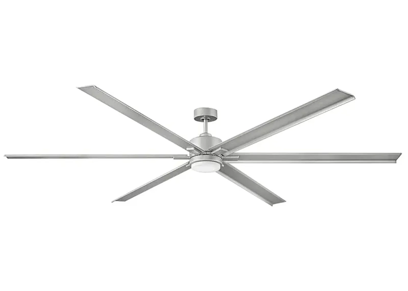 99" Hinkley Indy Maxx Brushed Nickel Outdoor LED Smart Ceiling Fan