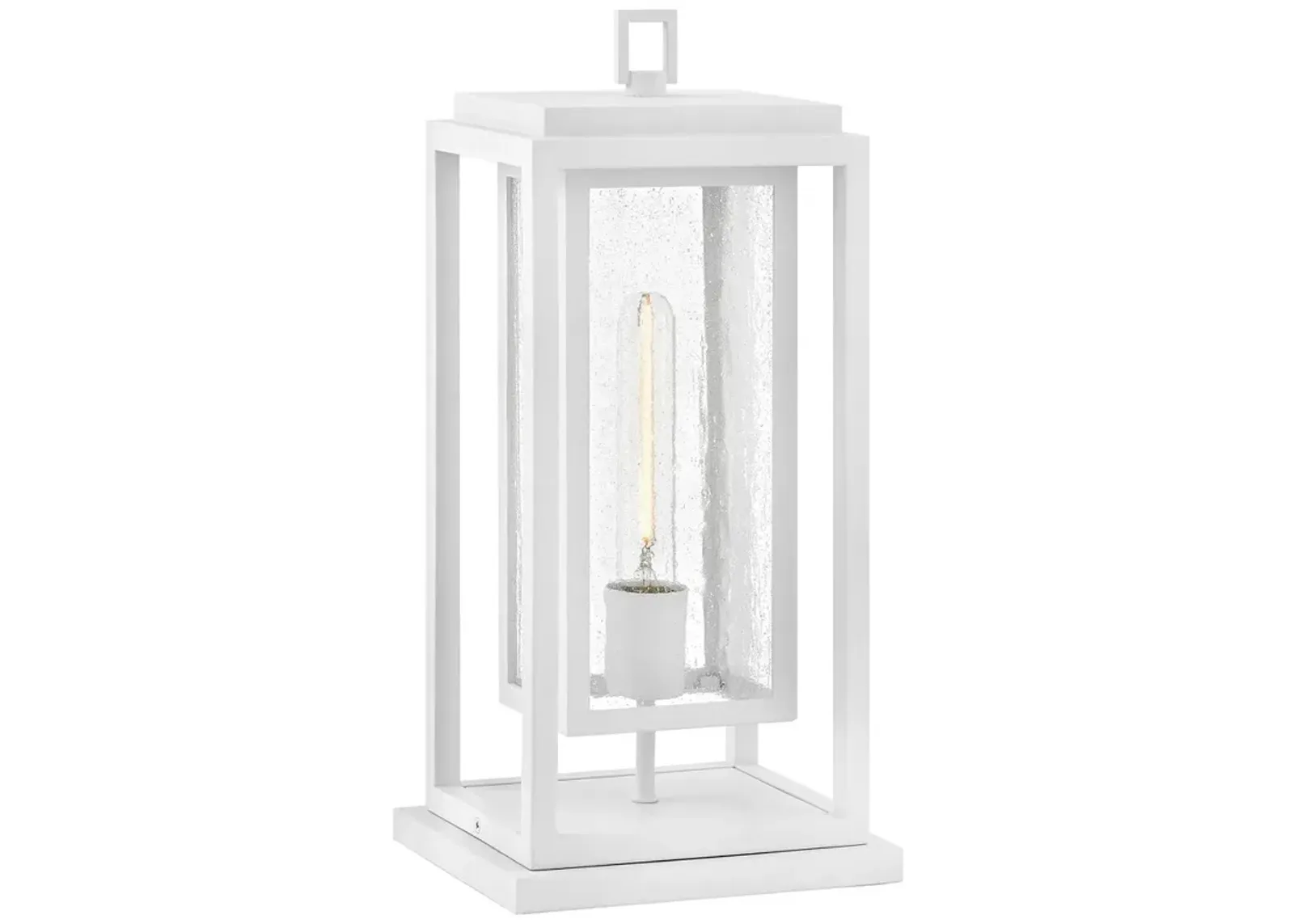 Hinkley Outdoor Republic Medium Pier Mount Lantern Textured White