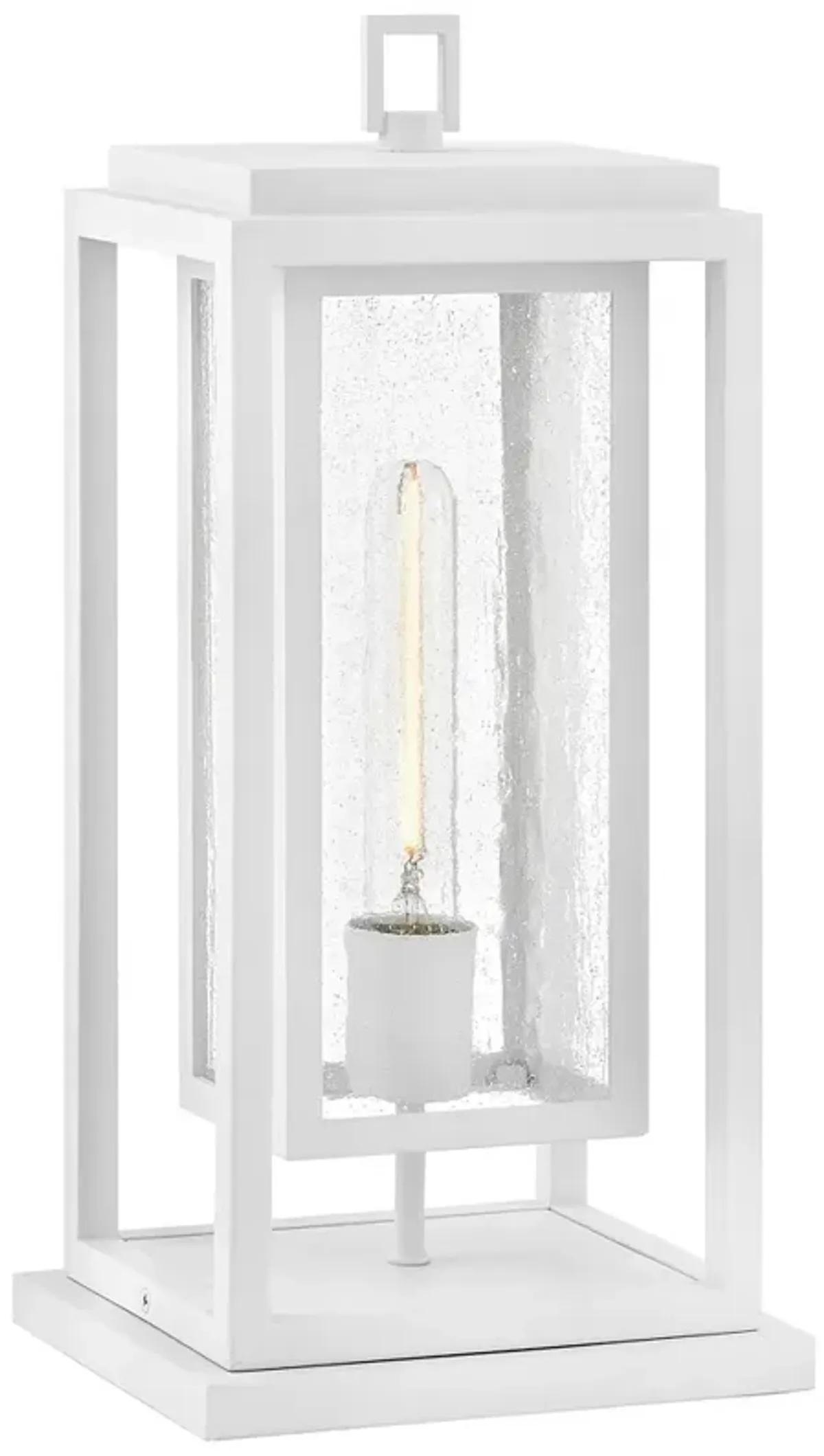 Hinkley Outdoor Republic Medium Pier Mount Lantern Textured White