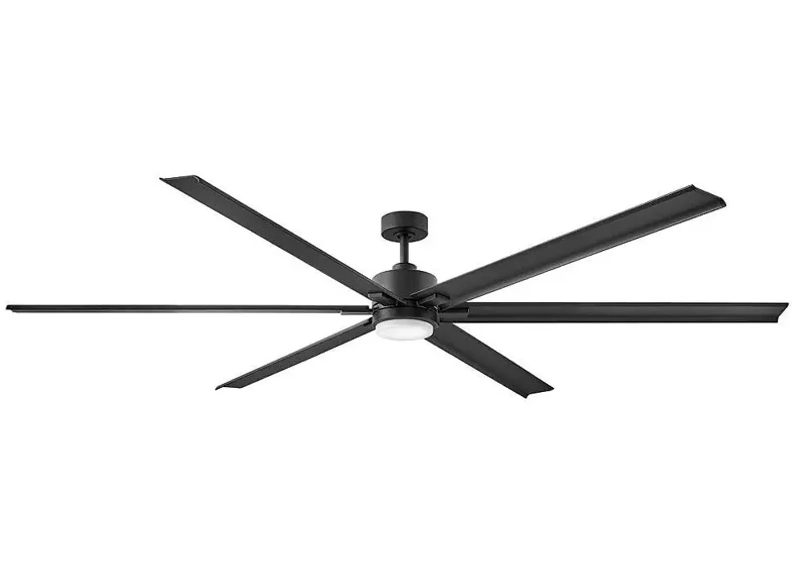 99" Hinkley Indy Maxx Matte Black Outdoor LED Smart Ceiling Fan