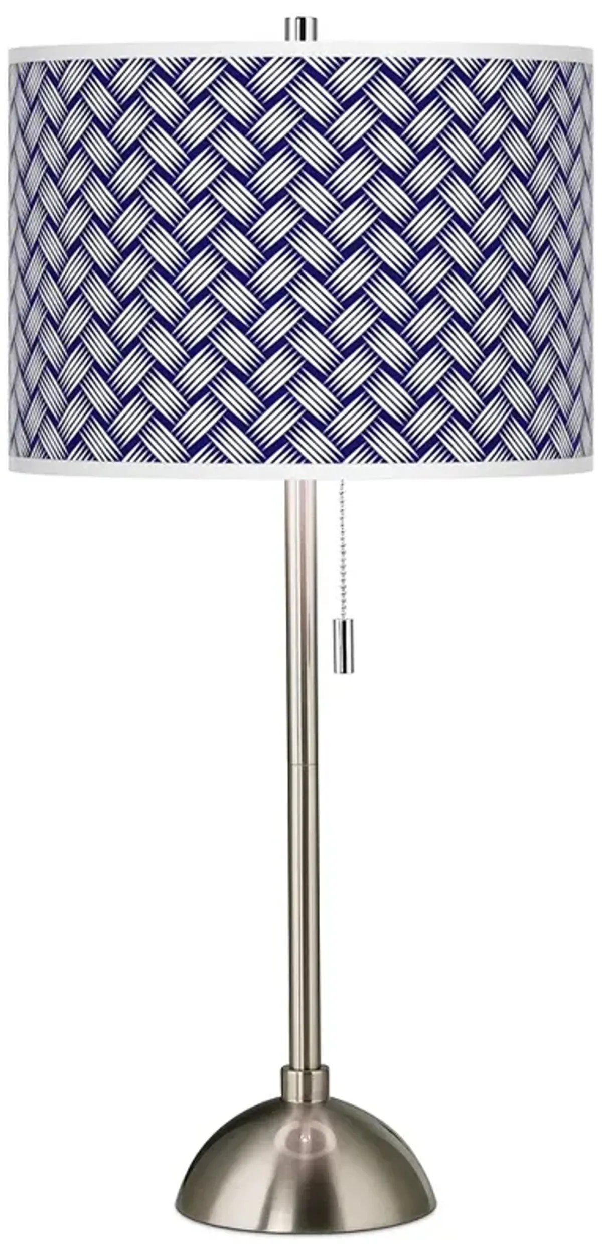 Color Weave Giclee Brushed Nickel Table Lamp