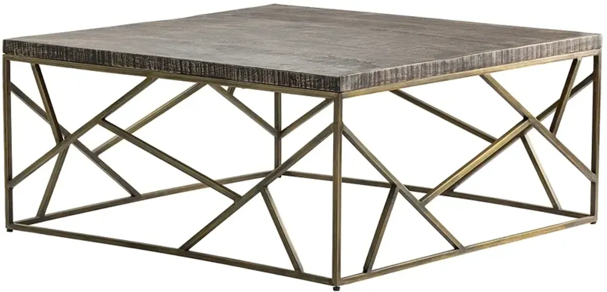 Crestview Collection Bengal Manor Crazy Cut Iron Cocktail Table