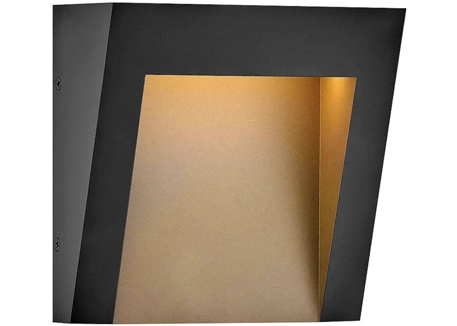 Hinkley Taper 7" High Textured Black LED Outdoor Wall Light