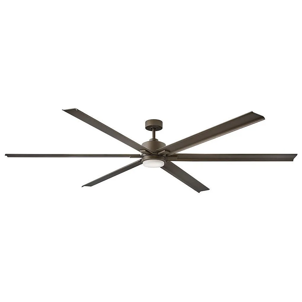 99" Hinkley Indy Maxx Matte Bronze Finish LED Large Smart Ceiling Fan