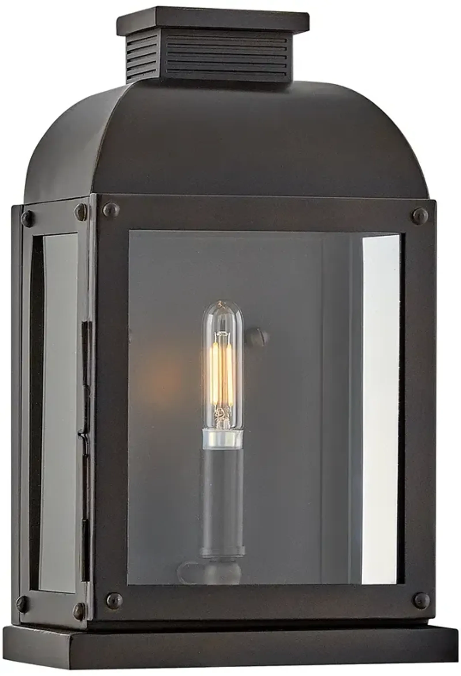 Hinkley Outdoor Tiverton Small Wall Mount Lantern Dark Oxidized Brass