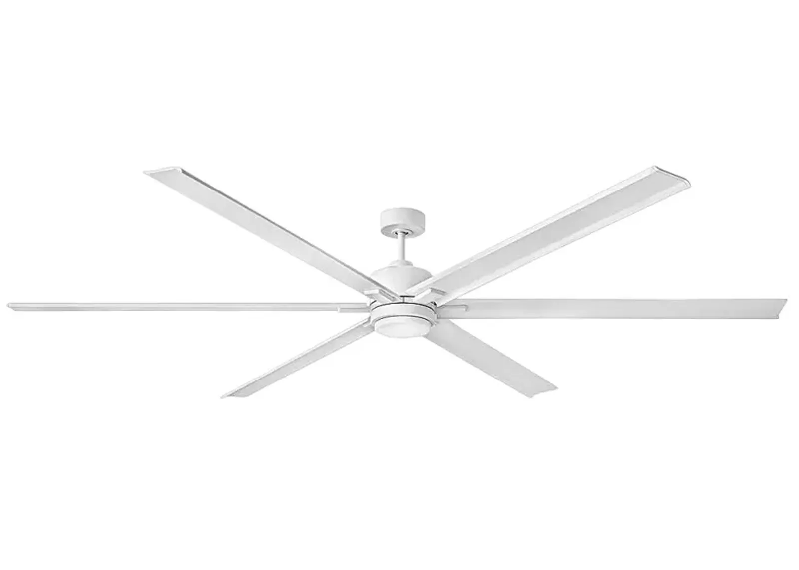 99" Hinkley Indy Maxx Matte White Outdoor LED Smart Ceiling Fan