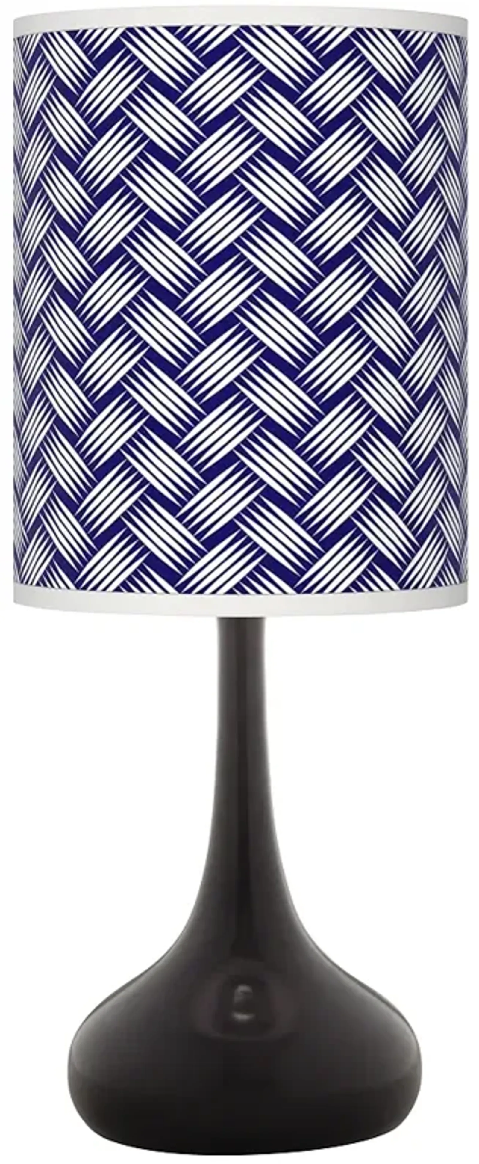 Color Weave Giclee Black Droplet Table Lamp