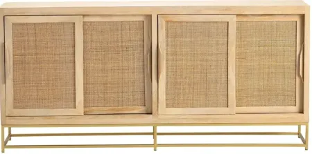 Crestview Collection Jensen Natural Cane Sideboard