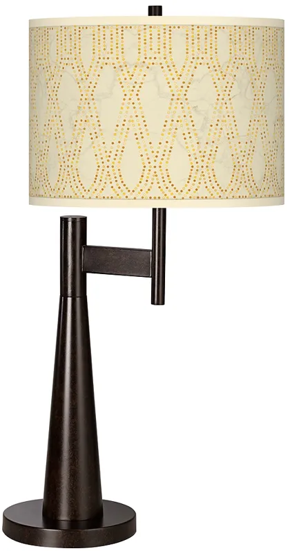 Roman Pebbles Giclee Novo Table Lamp