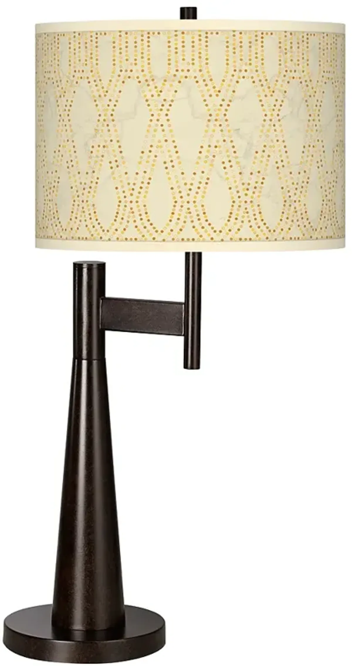 Giclee Glow Novo 30 3/4" Roman Pebbles Shade Bronze Table Lamp