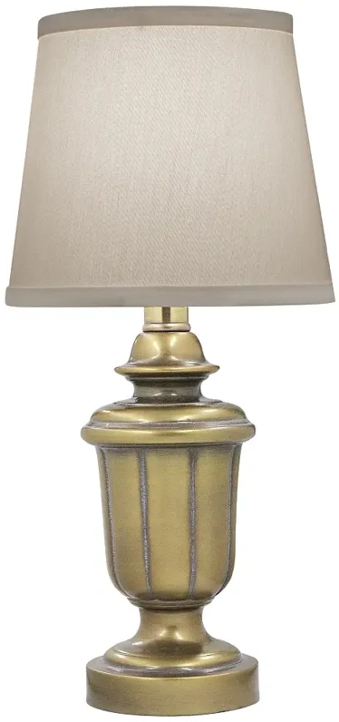 Stiffel Andrena 16" High Artisan Brass Traditional Accent Table Lamp